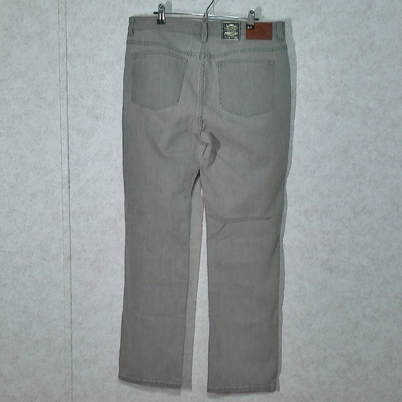 NWT Lauren Ralph Lauren Slimming Classic Straight Leg StretchJeans,Grey Sz14/32 - Picture 4 of 10